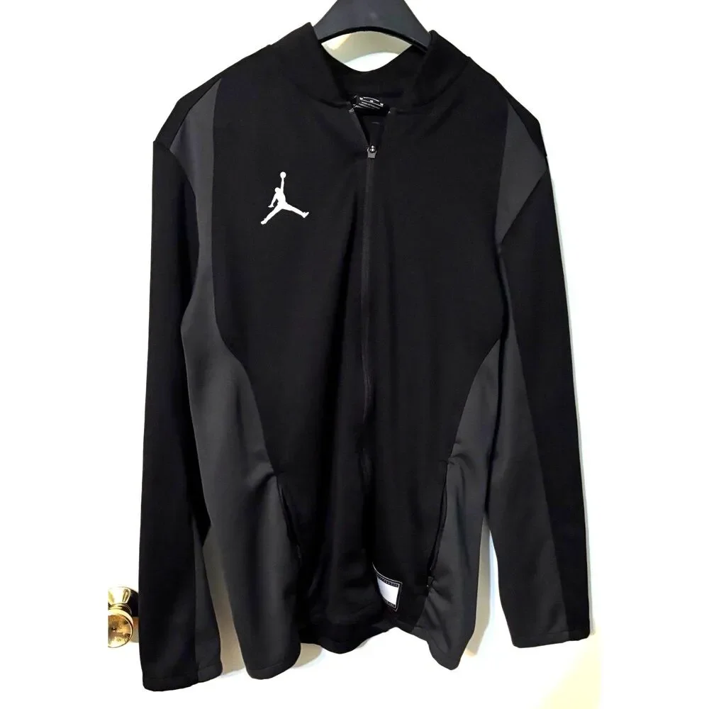 Nike Air Jordan Dri-FIT Full Zip Track Jacket Mens Medium Black